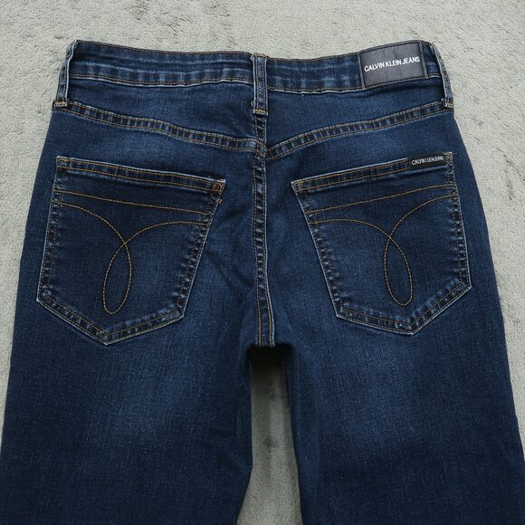 Calvin Klein Jeans Women's Size 2 Blue Mid-Rise Skinny Denim 30" Inseam Stretch - Picture 12 of 16